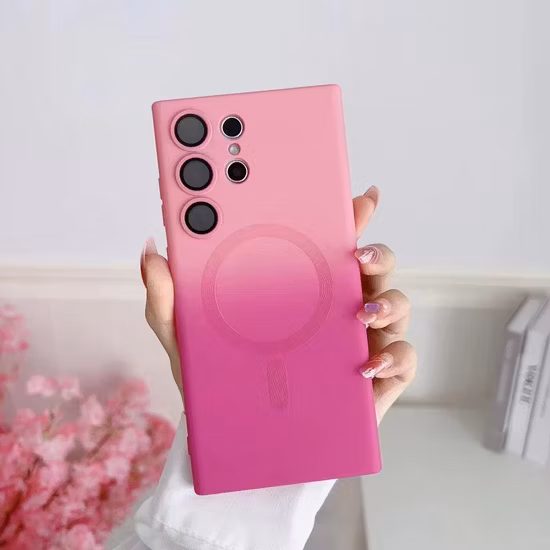 Capa magnética de proteção de lente de cor gradiente para Samsung iPhone 14 PRO Max